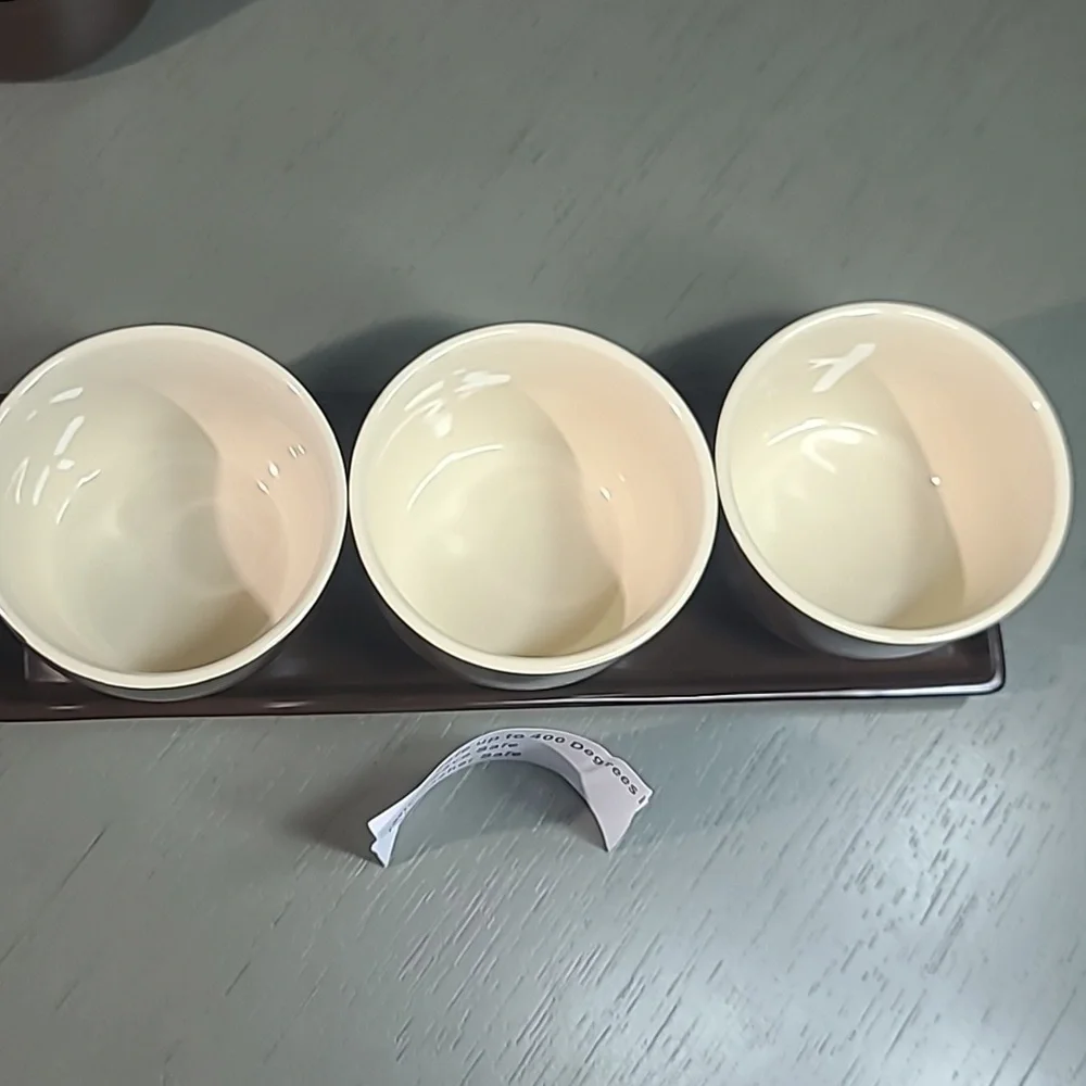 Parini 4pc Chili Bowl and 3 Bowl Condiment Set
